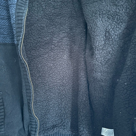 Telluride Clothing Company  XL Men’s Fleece Lined Blue & Black Full Zip Sweater. - Picture 16 of 16